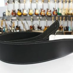 Empire Guitars Henry Heller HBL25-BLK/BLK Guitar Strap *Free Shipping In The USA*