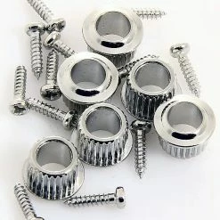 Empire Guitars Accessories Grover 133N Deluxe Guitar Machine Heads, Vintage, Nickel, 3 Per Side, Package Of 6