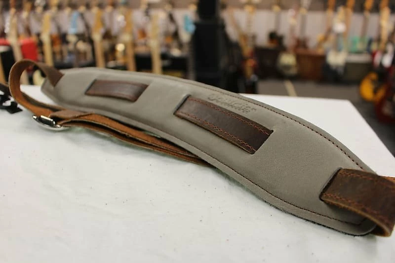 Empire Guitars Souldier Plain Saddle Strap Brown With Olive/Grey Pad*Free Shipping In The USA* 1 Empire Guitars Souldier Plain Saddle Strap Brown With Olive/Grey Pad*Free Shipping In The USA*