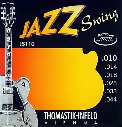Empire Guitars Thomastik-Infeld JS110 Jazz Swing Flatwound Electric Guitar Strings - Extra Light (.10 - .44) 1 Empire Guitars Thomastik-Infeld JS110 Jazz Swing Flatwound Electric Guitar Strings - Extra Light (.10 - .44)