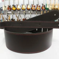 Empire Guitars Accessories Henry Heller HBL25-BRN/RED Guitar Strap *Free Shipping In The USA*