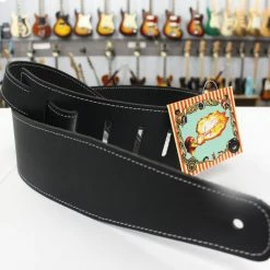 Empire Guitars Henry Heller HBL25-BLK/BLK Guitar Strap *Free Shipping In The USA*