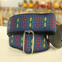 Empire Guitars Accessories Souldier Guitar Strap Monterey God Save The Cream W/ Black Leather Ends