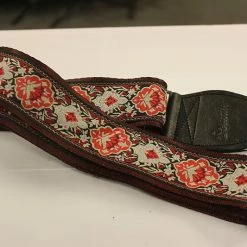 Empire Guitars Accessories Souldier Guitar Strap Cabernet - Wine W/ Black Leather Ends *Free Shipping In The USA*