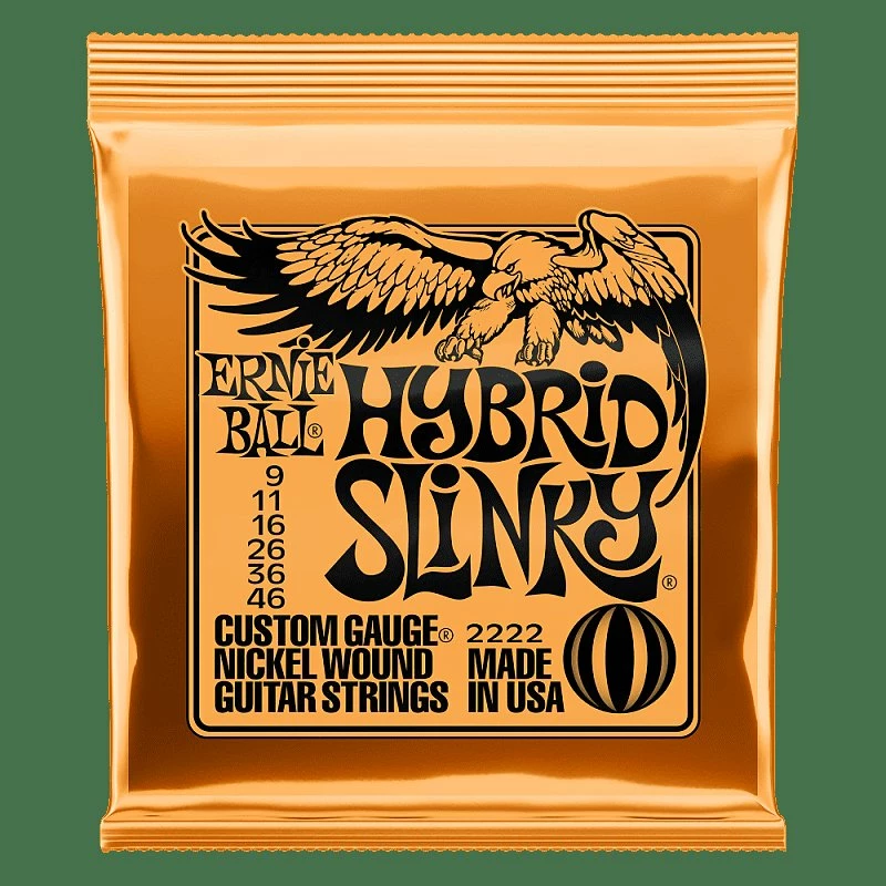 Empire Guitars Ernie Ball 2222 Hybrid Slinky Electric Guitar Strings, .009, - .046 1 Empire Guitars Ernie Ball 2222 Hybrid Slinky Electric Guitar Strings, .009, - .046