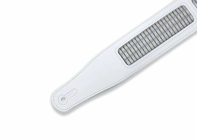 Empire Guitars Levy's MCG26A 2.5" White & Blue Leather Guitar Strap *Free Shipping In The USA* 3 Empire Guitars Levy's MCG26A 2.5" White & Blue Leather Guitar Strap *Free Shipping In The USA*