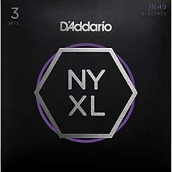 Empire Guitars Accessories D'Addario NYXL1149-3P Nickel Wound Electric Guitar Strings 3-Pack, Medium 11-49 *Free Shipping In The USA*