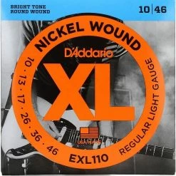 Empire Guitars D'Addario EXL110 Nickel Wound Regular Light Electric Guitar Strings, .010 - .046