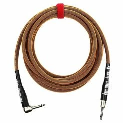 Empire Guitars Rattlesnake 15' Straight To Angled Copper Instrument Cable *Free Shipping In The USA*