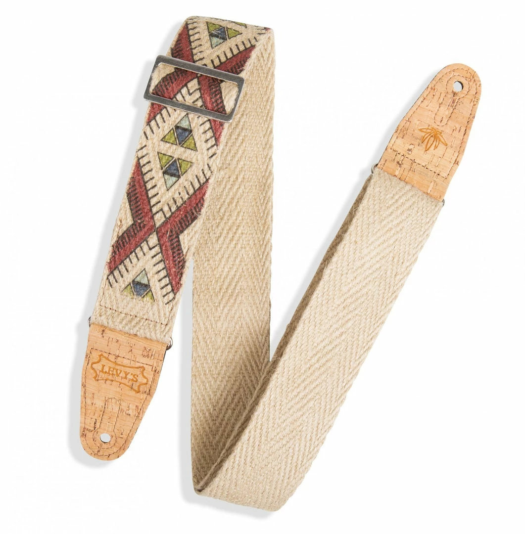 Levy's Diamond Tribal Hemp Natural, Multi 2 – MH8P-002 Guitar Strap *Free Shipping In The USA* Accessories 1 Levy's Diamond Tribal Hemp Natural, Multi 2 – MH8P-002 Guitar Strap *Free Shipping In The USA* Accessories
