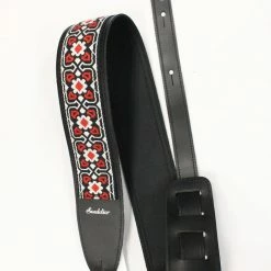 Empire Guitars Accessories Souldier Torpedo Fillmore Red, Black, & White Guitar Strap *Free Shipping In The US*