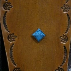 Empire Guitars Cheesecake Leather Mandala & Turqoise Guitar Strap