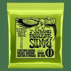 Empire Guitars Accessories Ernie Ball 2621 7-String Regular Slinky Electric Guitar Strings, .010 - .056
