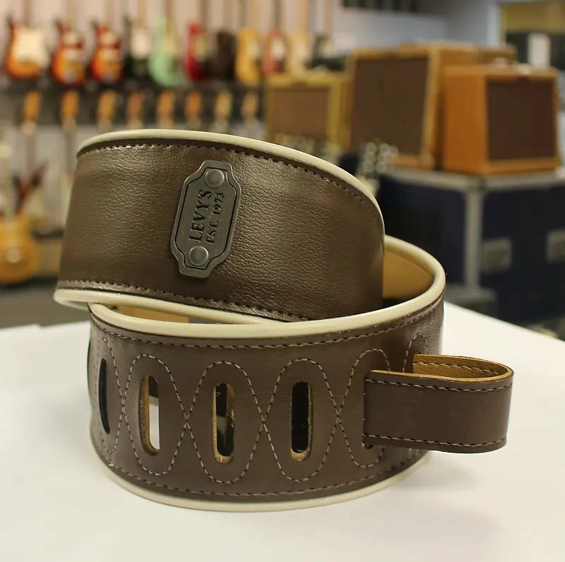 Empire Guitars Levy's Reversible Brown Vinyl Guitar Strap M26VCP-BRN-MUS *Free Shipping In The USA* 3 Empire Guitars Levy's Reversible Brown Vinyl Guitar Strap M26VCP-BRN-MUS *Free Shipping In The USA*