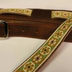 Empire Guitars Souldier "Crocus" Leather Saddle Guitar Strap *Free Shipping In The USA*