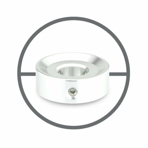 Empire Guitars Barefoot Buttons V1 Silver Max Bore 20-V1-MB-SV 2 Empire Guitars Barefoot Buttons V1 Silver Max Bore 20-V1-MB-SV