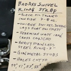 Empire Guitars Cheesecake Leather Badass Swivel Ring Guitar Strap