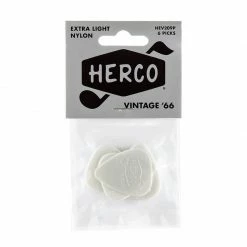 Empire Guitars Accessories Herco Vintage '66 Picks Extra Light Picks, 6 Pack- HEV209