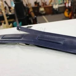 Empire Guitars Souldier Plain Saddle Strap Blue Leather Strap With Blue Leather Pad *Free Shipping In The USA* Accessories
