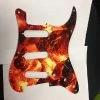 Empire Guitars Greasy Groove Stratocaster Pickguard & Backplate Fire Ember