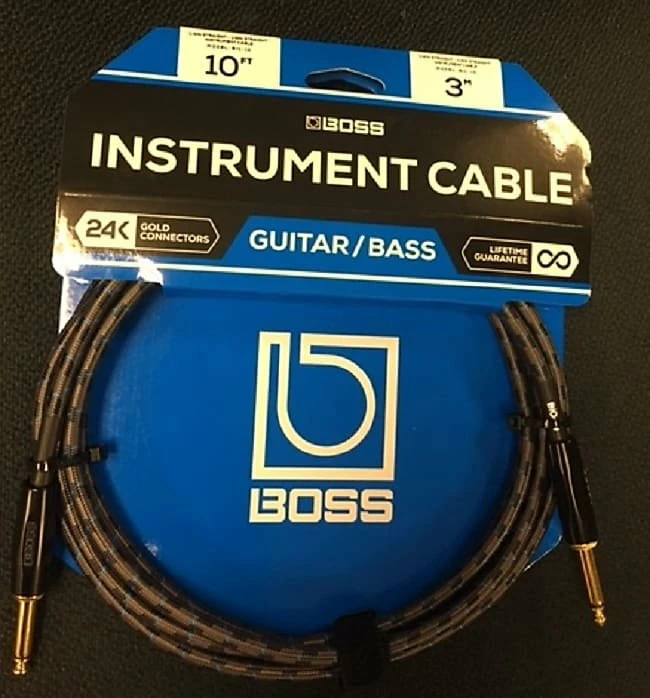 Accessories Boss BIC-10 1/4" TS Instrument Cable - 10' *Free Shipping In The USA* 1 Accessories Boss BIC-10 1/4" TS Instrument Cable - 10' *Free Shipping In The USA*