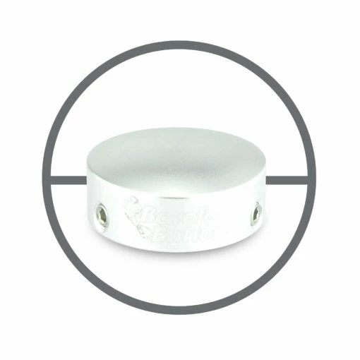 Empire Guitars Barefoot Buttons V1 Silver Max Bore 20-V1-MB-SV 1 Empire Guitars Barefoot Buttons V1 Silver Max Bore 20-V1-MB-SV