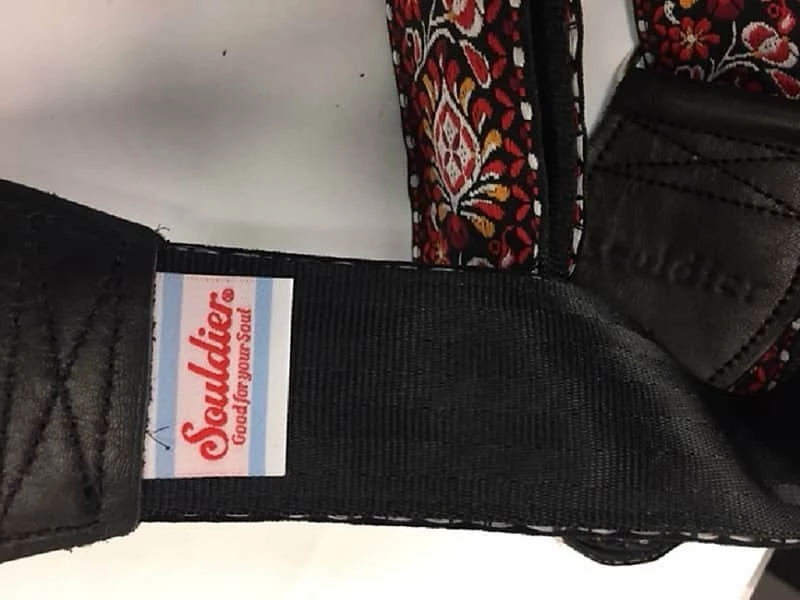 Empire Guitars Accessories Souldier Hendrix Red/Black Guitar Strap *Free Shipping In The USA* 4 Empire Guitars Accessories Souldier Hendrix Red/Black Guitar Strap *Free Shipping In The USA*