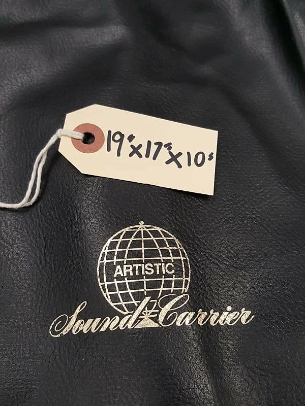 Empire Guitars Accessories Vintage Sound Carrier Artistic Black Vinyl Dust Cover For 19"X17"X10" Amp 2 Empire Guitars Accessories Vintage Sound Carrier Artistic Black Vinyl Dust Cover For 19"X17"X10" Amp