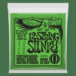 Empire Guitars Accessories Ernie Ball 2230 12-String Slinky Electric Guitar Strings, .008/.008 - .040/.022w