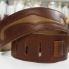 LM Products LM Leather Guitar Strap F Hole Suede Brown *Free Shipping In The USA*