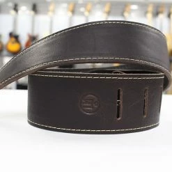 Empire Guitars LM Strap Leather Dark Brown Genuine Cowhide LS-2304H *Free Shipping In The USA* Accessories